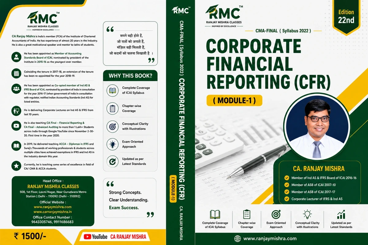 Books of Corporate Financial Reporting (CFR) – CMA Final